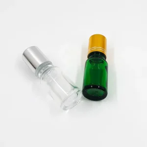 10ml Brown Glass Roll On Bottle with Plastic Cap for Face Cream & Skin Care Serum Carton Packed