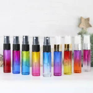 10ml Colored Glass Bottle Small Empty Luxury Glass Bottling Perfume Spray Sample Bottle