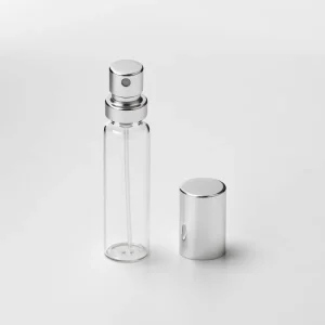 10ml Empty Clear Glass Spray Perfume Bottles with Screw Cap Custom Logo Packaging