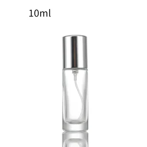 10ml Empty Round Essential Oil and Perfume Bottle, Thick-Wall Glass with Spray Cap