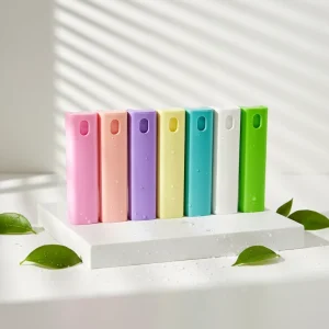 10ml Empty Square Glass Perfume Bottle with Pump Sprayer