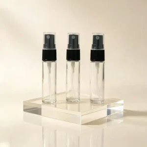 10ml Glass Bottle with Black Plastic Spray Cap for Perfume luxury Glass Spray Bottle 10ml Skincare Glass Bottle