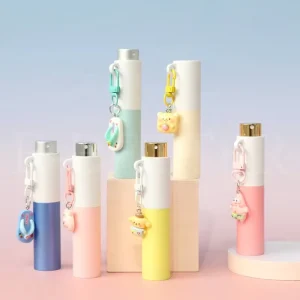 10ml Hook Type Twist-Up Keychain Mini Portable Fragrance Spray Bottle for Travel