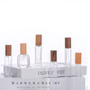 10ml Perfume Glass Bottle with Wooden Spray Cap