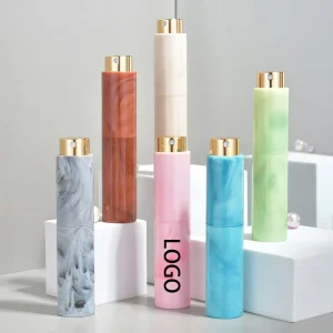 10ml Refillable Glass Perfume Bottle with Twist-Open ABS Cosmetic Container