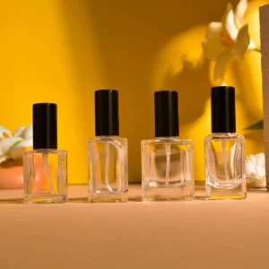 10ml Screw Perfume Bottle, Glass Mini Bottle with Gold Stamping