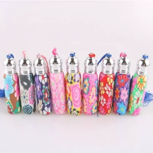 10ml Soft Clay Glass Perfume Rollerball Bottle