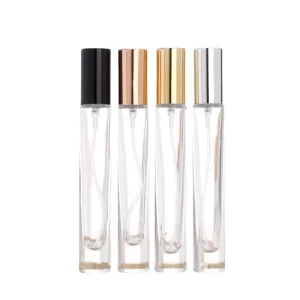 10ml Thick-Bottom Glass Spray Bottle with Plastic Pump Sprayer Cap for Perfume