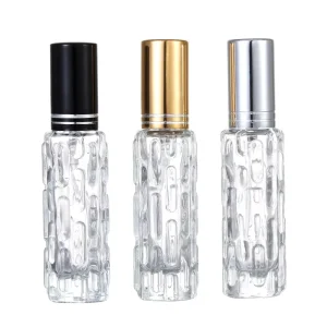 10ml Travel Mini Glass Perfume Sample Atomizer Empty Cosmetic Packaging Bottle with Pump Sealer