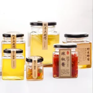 10oz 280ml Empty Glass Honey Jar and Sauce Pickle Jar