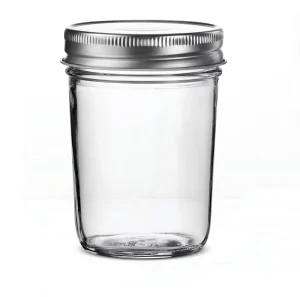 10oz 300ml Glass Mason Jar with Screw Canning Lid for Caviar, Cake, Yogurt, Milk Tea and Drinks