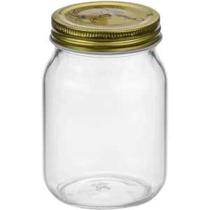 12 Pack 16 oz Glass Mason Jars with Regular Lids and Bands for Jam Honey Wedding Favors Shower Favors Baby