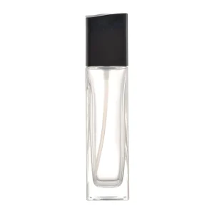 120 ml Empty Borosilicate Glass Perfume Atomizer Bottle Set Square Shape with Black Cap Cosmetic Containers for Industrial Use