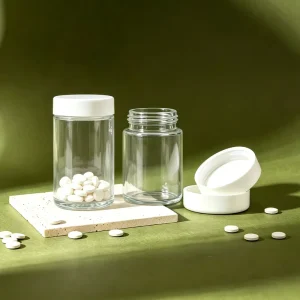 120ML 150ML 180ML 300ML 530ML Food Grade Glass Bottle for Capsule Supplement Vitamin Pharmaceutical