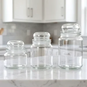 120ml 350ml 750ml 500ml Empty Round Glass Candle Jars with Glass Lid for Mottled Wax Fancy Glass Container with Lid