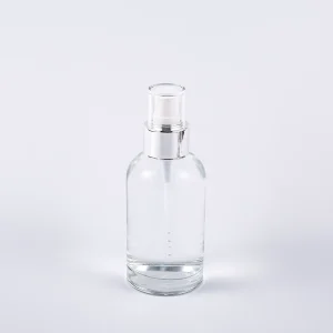 120ml Clear High Transparency Glass Cosmetic Bottles for Skin Care Serum Lotion Packaging Container for Skin Care Cream