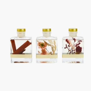 120ml Custom Scent Rattan Reed Sticks Home Fragrance Perfume Essential Oil Flower Reed Diffuser Gift Set Private Label