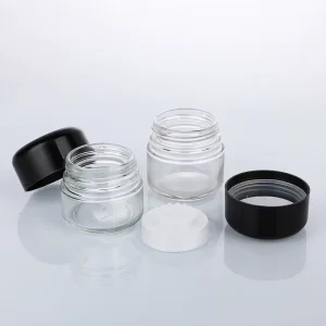 120ml Round Glass Jar with Child-Resistant Cap for Face Cream and Cosmetics