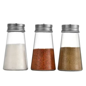 120ml Round Glass Spice Bottle with Lid