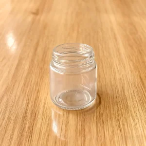 120ml Round High white Glass Industrial Food Grade Canning Jar with Screw Cap Decoration Firing