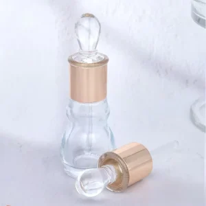 12ml Reusable Glass Dropper Bottle with Leak Proof Design for Essential Oils and Cosmetic Packaging Bottle Caps & Closures