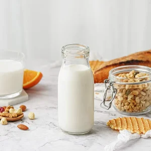12oz 350ml Clear Glass Bottle Juice Milk Yogurt Vintage Drinking Bottles Metal Airtight Lids Breakfast Shake Container
