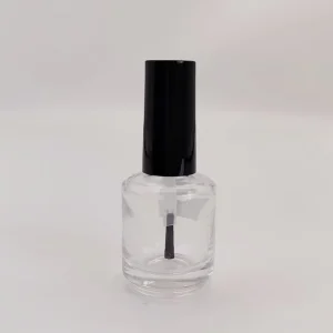 15 ml Transparent Glass Nail Polish Empty Bottle with Brush Cap Custom Packaging Vial for Base Top Coat