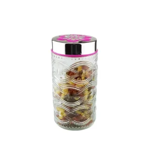 1500ml Clear Round Glass Jar with Plastic Lid for Canning