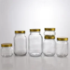 150ml 250ml 380ml 500ml 750ml 1000ml Glass Mason Jar with Screw Cap