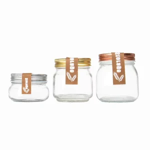 150ml 250ml Round Glass Mason Jar for Canning, Food Storage and Pickles