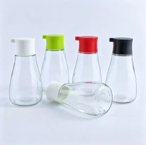 150ml 5oz Glass Vinegar Soy Sauce Oil Bottle Dispenser Seasoning Pot for Home and Restaurant