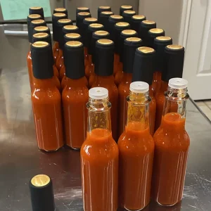 150ml Clear Hot Sauce Glass Bottles with Airtight Screw Cap
