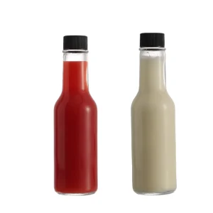 150ml Empty Glass Hot Sauce Bottles with Plastic Caps