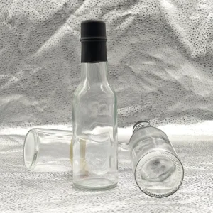 150ml Glass Bottles with Screw Cap for Sauce Ketchup Tomatoes Candies Cakes Chocolates Ingredients