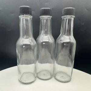 150ml Glass Chili Sauce Bottle with Lid and Inner Cap
