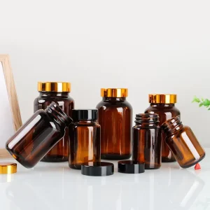 150ml Glass Vitamin and Medicine Pill Capsule Packaging Bottles