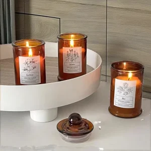 150ml and 350ml Decorative Empty Glass Candle Jars, Reusable