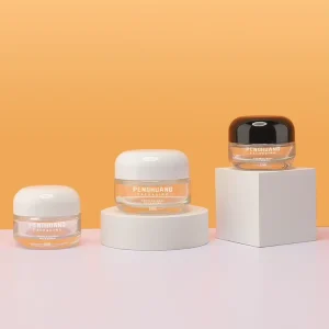 15g 20g 30g 50g Refillable Frosted Glass Cosmetic Jars for Face Cream, Lip Balm, and Lotion