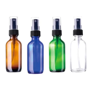 15ml 20ml 30ml 50ml 100ml Refillable Clear Brown Blue Fine Mist Glass Spray Bottle