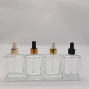 15ml 30ml 50ml 100ml Square Essential Oil Glass Dropper Bottle for Cosmetic