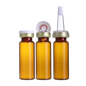 15ml Cylinder Glass Vials with Pull Ring Sealing and Screen Printing for Liquid Medicines