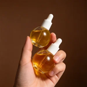 15ml Empty Custom Round Cuticle Oil Glass Dropper Bottle with Logo Printing and Brush Applicator Factory