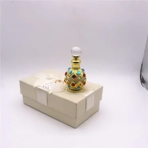 15ml Essential Oil Arabian Luxury Small Middle Eastern Miniature Glass Perfume Bottle with Sprayer Bulk Sale
