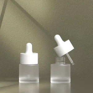 15ml Frosted Glass Dropper Bottle for Hair Oil and Essential Oil