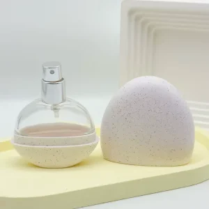 15ml Mini Oval Glass Perfume Refill Spray Bottle with Plastic Cover