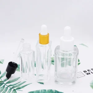 15ml and 30ml Square Glass Essential Oil Bottles with Dropper