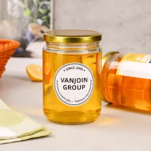 16 Ounce 500ml Round Glass Canning Jar With Metal Lid for Salsa Salad Jelly Jam Honey