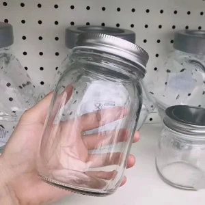 16 oz 24 oz Large Regular-Mouth Glass Mason Canning Jars with Airtight Metal Lids