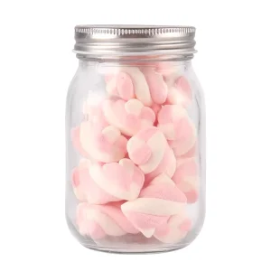 16 oz Wide-Mouth Glass Mason Jar with Aluminum Lid and Regular Bands for Food Storage and Jam
