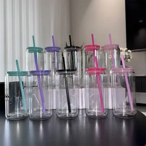 16oz 20oz Sublimation Snow Globe Tumbler with Pre-Drilled Hole Double-Wall Glass Cup Water Bottle